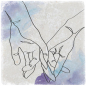 Preview: 1078 Marmoruntersetzer Oneline "Hand in Hand"