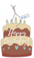 Preview: 29217 Formkarte unser Finne "Happy Birthday"