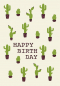 Preview: 31013 Grußkarte paper deluxe "Happy Birthday" - Kakteen