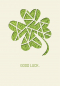 Preview: 31018 Grußkarte paper deluxe "Good Luck." - Kleeblatt