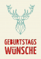 Preview: 31038 Grußkarte paper deluxe Geburtstagswünsche - Hirsch