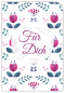 Preview: 31106 Grußkarte Aquarell "Für Dich"