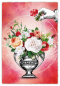 Preview: 31308 Grußkarte Silver Line - Blumen