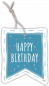 Preview: Geschenkanhänger Fähnchen „Happy Birthday“