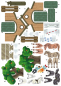 Preview: 3D Bastelset "Pferderanch"