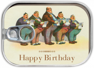 0144 Dosenpost Vintage "Happy Birthday"