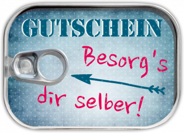 0154 Dosenpost "Gutschein"