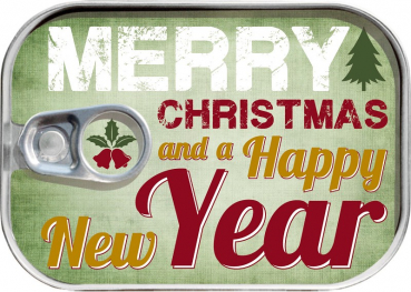 0207 Dosenpost "Merry christmas and a happy new year"