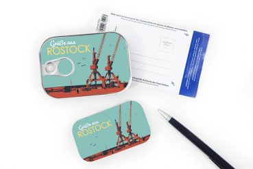 Preview: 0313 Dosenpost Krane - Grüße aus Rostock