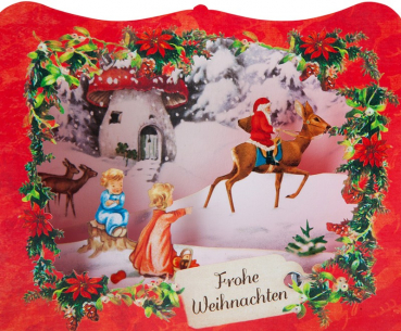 0442 3D Grußkarte "Frohe Weihnachten"