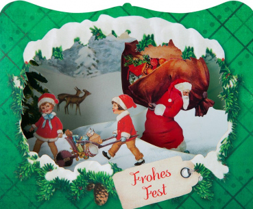 0443 3D Grußkarte "Frohes Fest"