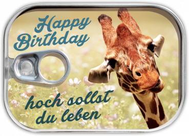 0523 Dosenpost "Happy Birthday - Hoch sollst du leben"