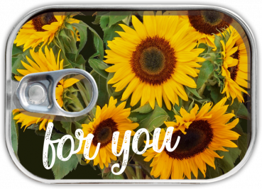 0526 Dosenpost "für Dich - Sonnenblume"