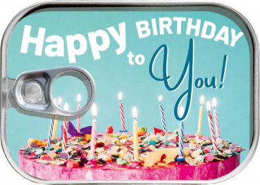 0532 Dosenpost "Happy Birthday to you!"
