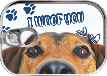 0540 Dosenpost "I woof you"