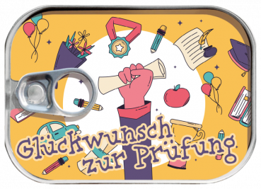 0555 Dosenpost "Glückwunsch zur Prüfung"