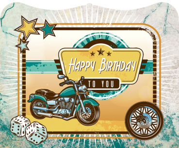 0715 3D Grußkarte "Geburtstag"