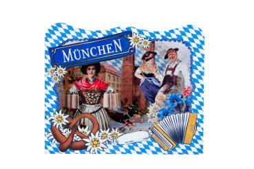 0808 3D Grußkarte "München"
