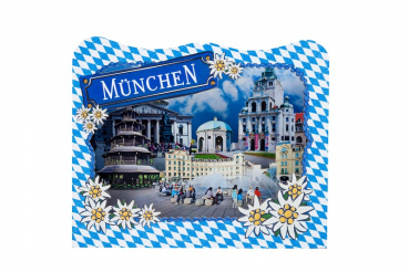 0810 3D Grußkarte "München"