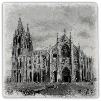 0908  Marmoruntersetzer "Köln"