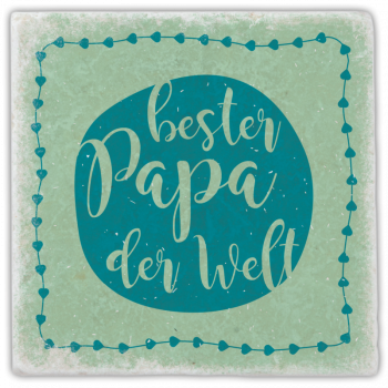 0938  Marmoruntersetzer "bester Papa der Welt"