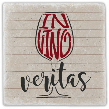 0949  Marmoruntersetzer "in vino veritas"