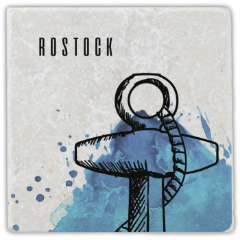 1023  Marmoruntersetzer Rostock Anker 1/2