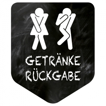 1131  Dekoschild "Getränkerückgabe"