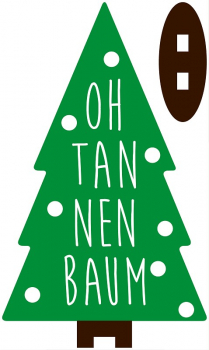 1142 Dekoschild Weihnachten Tannenbaum