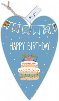 29131 Herzkarte unser Finne "Happy Birthday"