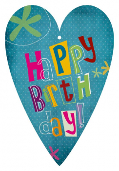 29154 Herzkarte unser Finne "Happy Birthday"