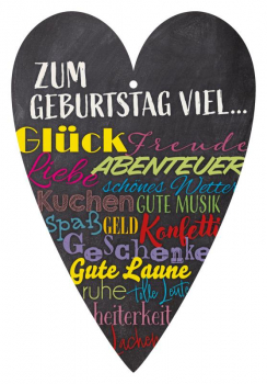 29156 Herzkarte unser Finne "Zum Geburtstag viel...."
