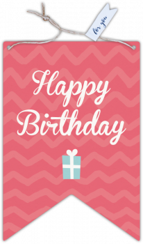 29206 Formkarte unser Finne "Happy Birthday"