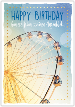 29803 Postkarte Happy Words "Happy Birthday"
