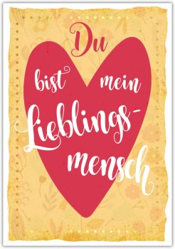 29813 Postkarte Happy Words "Du bist mein..."