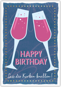 29814 Postkarte Happy Words"Happy Birthday"