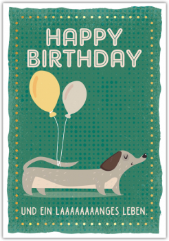 29820 Postkarte Happy Words "Happy Bithday"