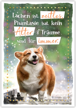 29826 Postkarte Happy Words "Lachen ist zeitlos, …"