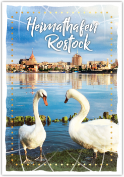 29837 Postkarte Happy Words "Heimathafen Rostock"