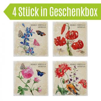 30005004  Marmoruntersetzer 4er Set "Merian"