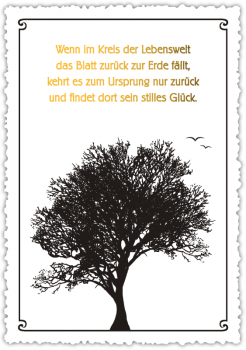 30022002 Trauerkarte "Wenn im Kreis …"