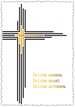30022003 Trauerkarte "In Liebe geboren."