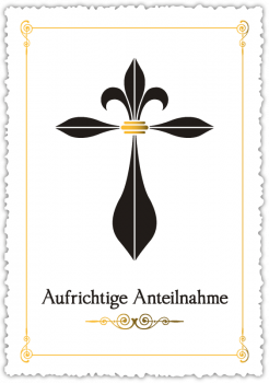 30022005 Trauerkarte "Aufrichtige Anteilnahme"