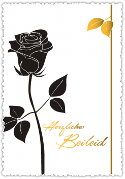 30022006 Trauerkarte "Herzliches Beileid"