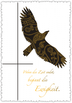 30022008 Trauerkarte "Wenn die Zeit endet, …"