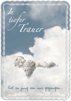 30022201 Trauerkarte "In tiefer Trauer"