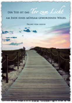 30022305  Trauerkarte "Der Tod ist …"