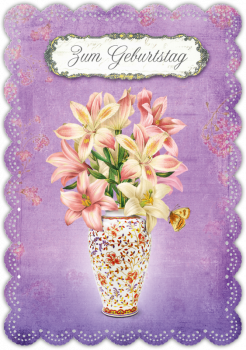 30033002 Grußkarte Romantique Geburtstag