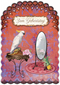 30033005 Grußkarte Romantique Geburtstag