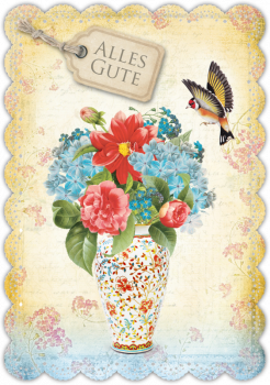 30033010 Grußkarte Romantique Glück & Glückwünsche